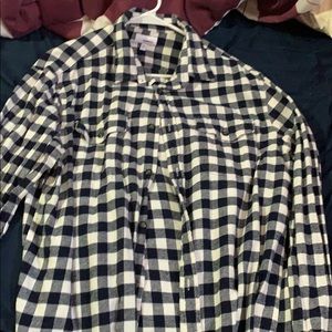 Black and White checker flannel shirt